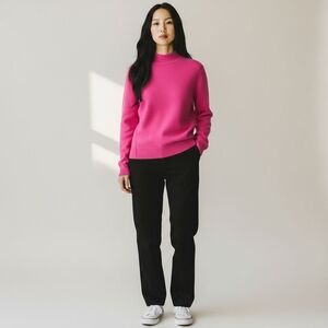 Banana Republic Pink Turtleneck Sweater